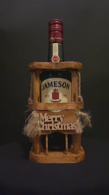 Christmas handmade bottle holder small style 3